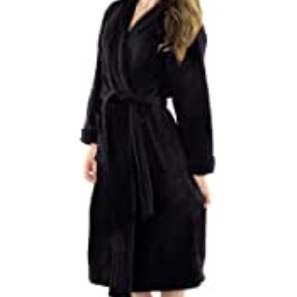 S/M ❤️Bikini Village "My Bikini Story" Fuzzy Plush Robe Lounge - Picture 2 of 11